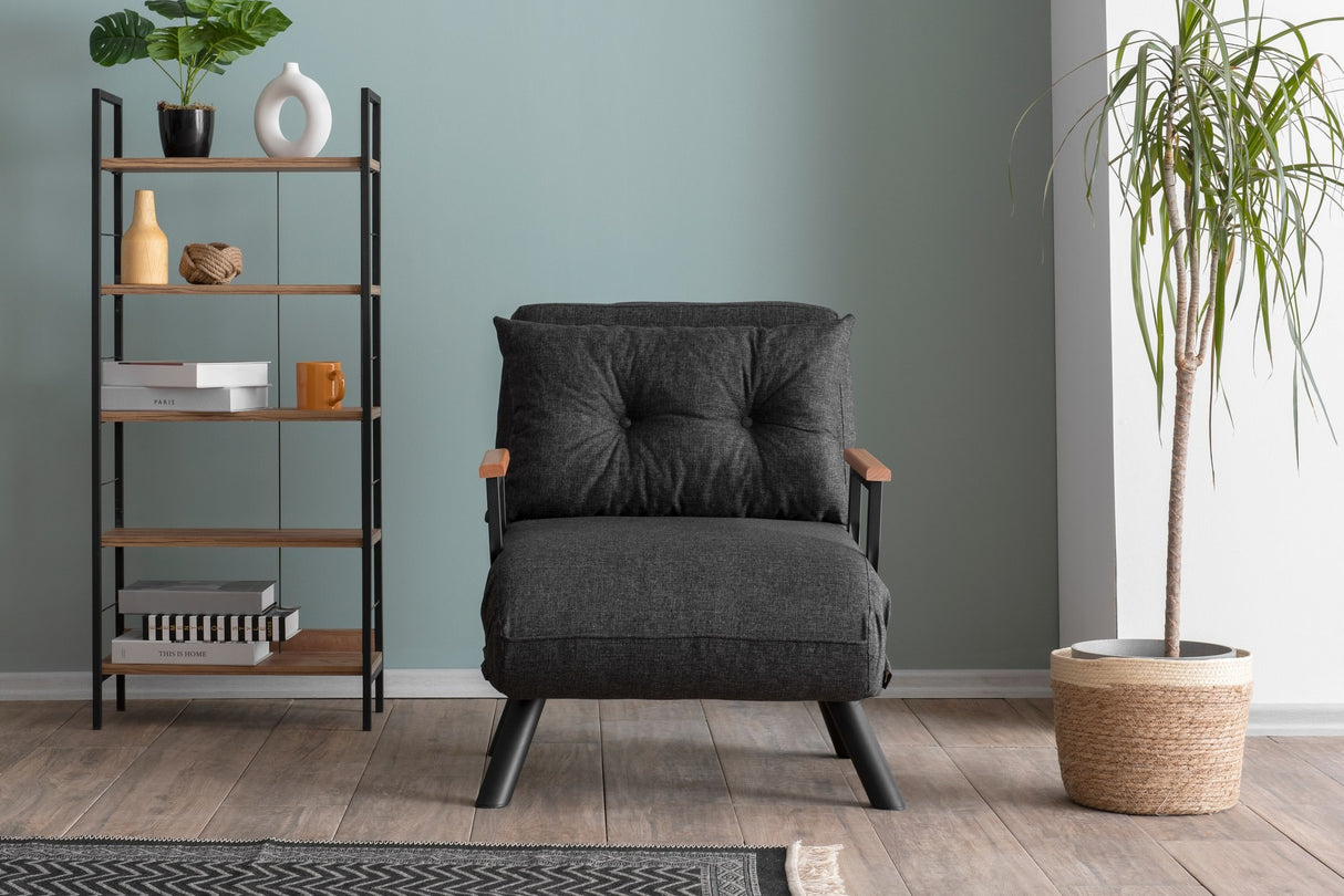 Sleeping armchair Sando Dark Gray