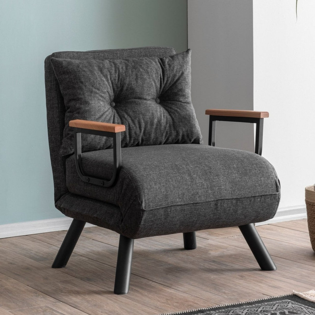 Sleeping armchair Sando Dark Gray