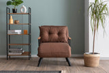 Sleeping armchair sando light brown
