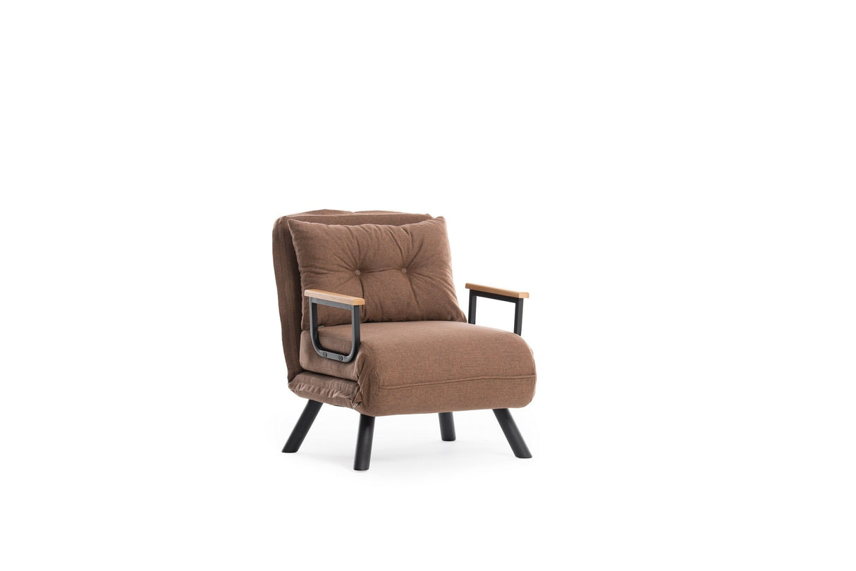 Sleeping armchair sando light brown