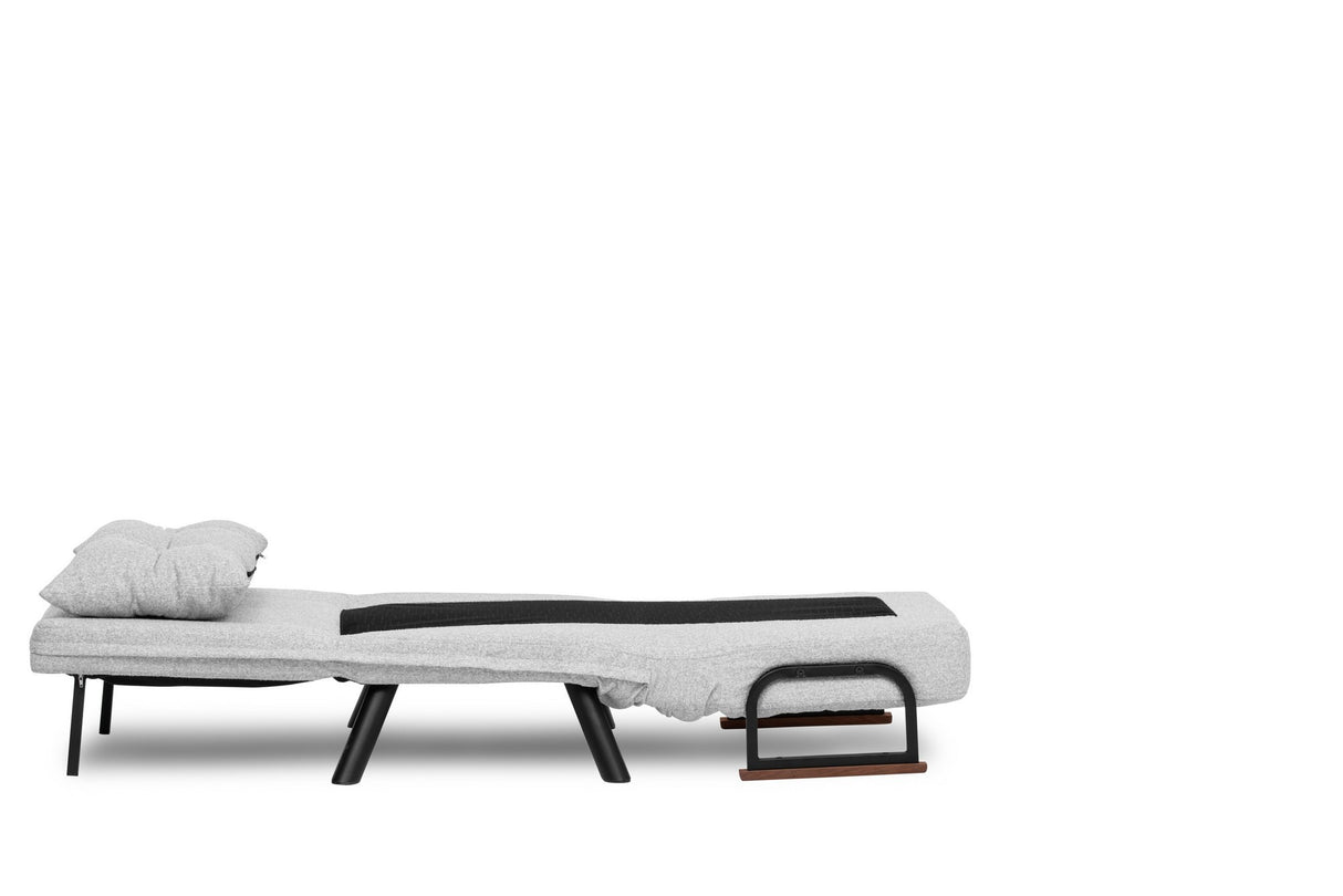 Sofa bed Sando Gray Teddy fabric 