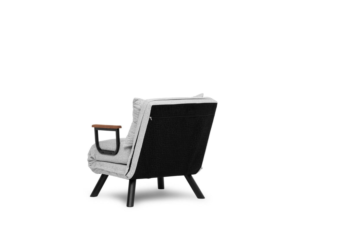 Sofa bed Sando Gray Teddy fabric 