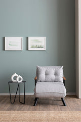 Sofa bed Sando Gray Teddy fabric 