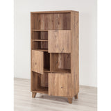Boekenkasten - Boekenkast Marina Flora Atlantisch Dennenhout Melamine 80x155x36 cm - Dimehouse