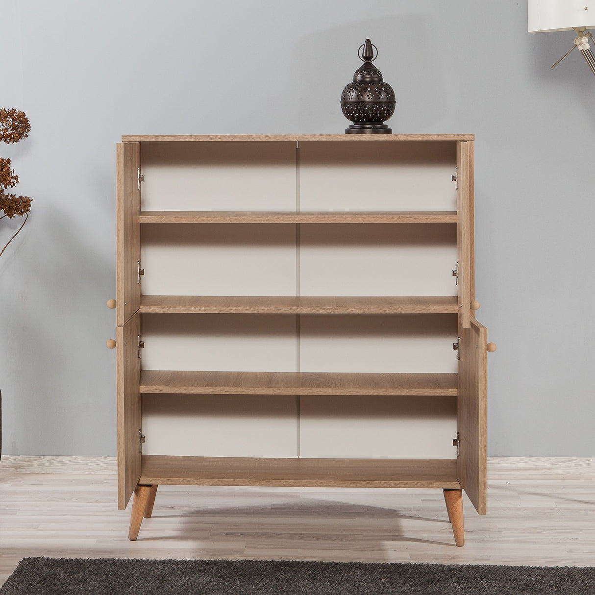 Wall cabinet Multilux Sonoma Oak Melamine 95x111x36 cm