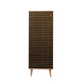 Shoe cabinet Filinta Sonoma oak striped melamine 50x135x38 cm