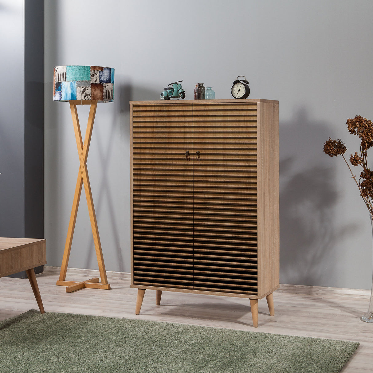 Wall cabinet Multibox Sonoma Oak Melamine 80x127x36 cm