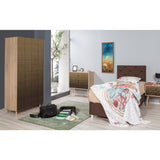 Wardrobe Silent Sonoma Oak Melamine 90x192x52 cm