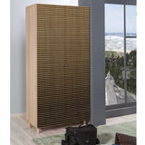 Wardrobe Silent Sonoma Oak Melamine 90x192x52 cm