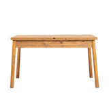 Santiago extendable dining table set 120 cm Atlantic Pine gray Melamine coated wood composite