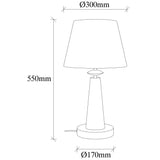 Copper-colored Table Lamp Fabric Arboria 