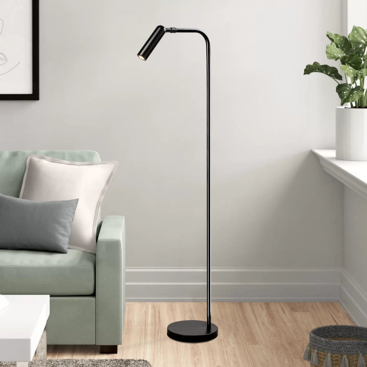 Black Metal Floor Lamp Vox 