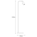 Black Metal Floor Lamp Vox 