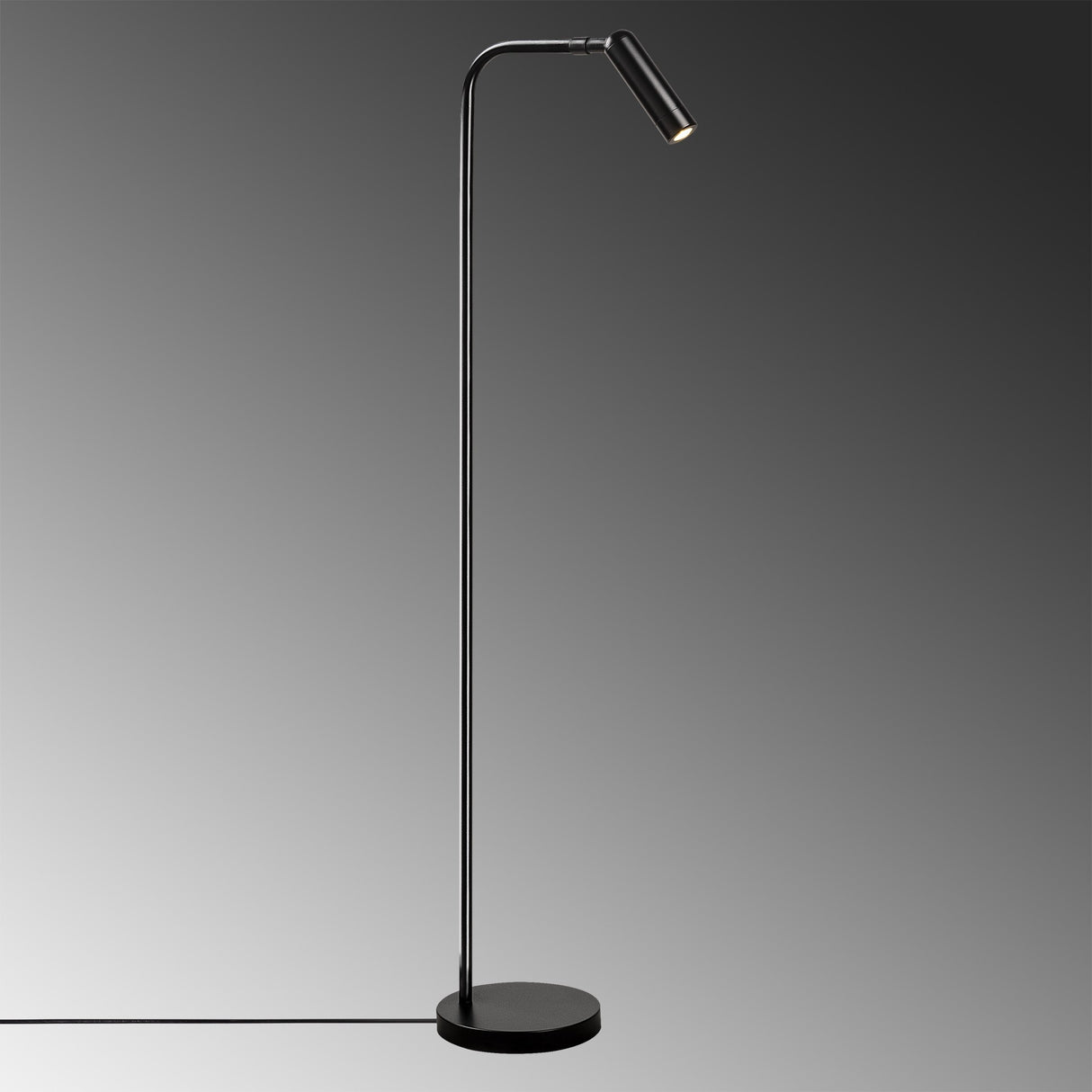 Black Metal Floor Lamp Vox 