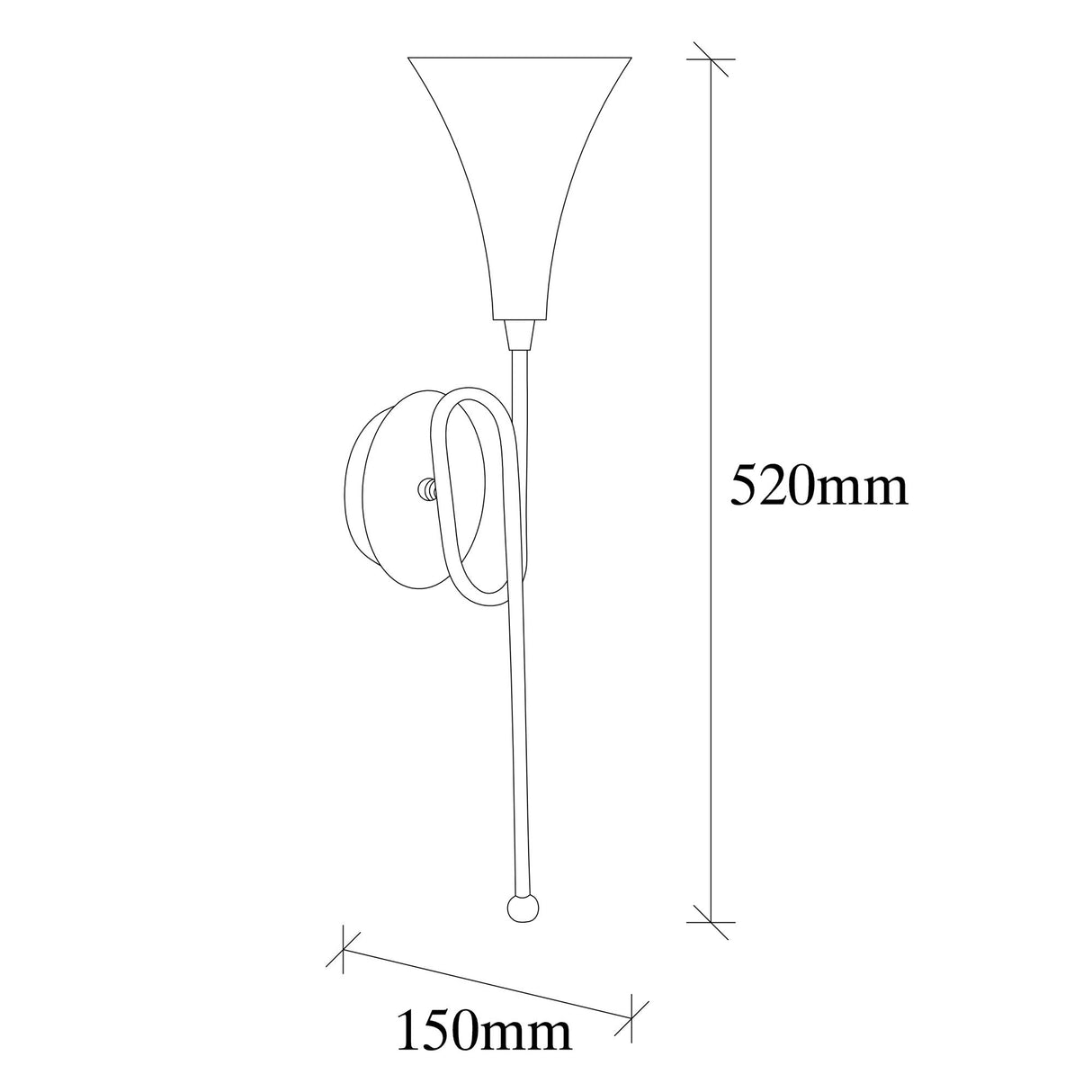 Wandlampen - Wandlamp Goud Metaal Havoc - Dimehouse
