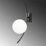 Black Glass Wall Lamp Cielo 