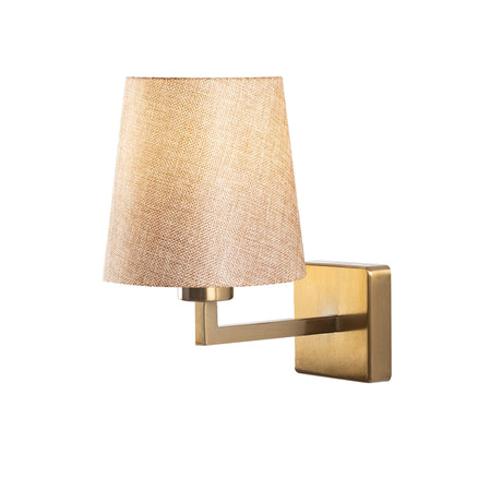 Gold Fabric Wall Lamp Ashburn 