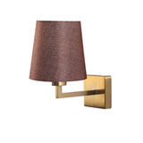Wall lamp 1-light Gold Fabric Ashburn 