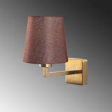 Wall lamp 1-light Gold Fabric Ashburn 
