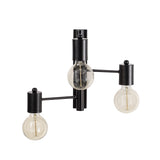 Wall lamp 3-light Black Metal Brisa 