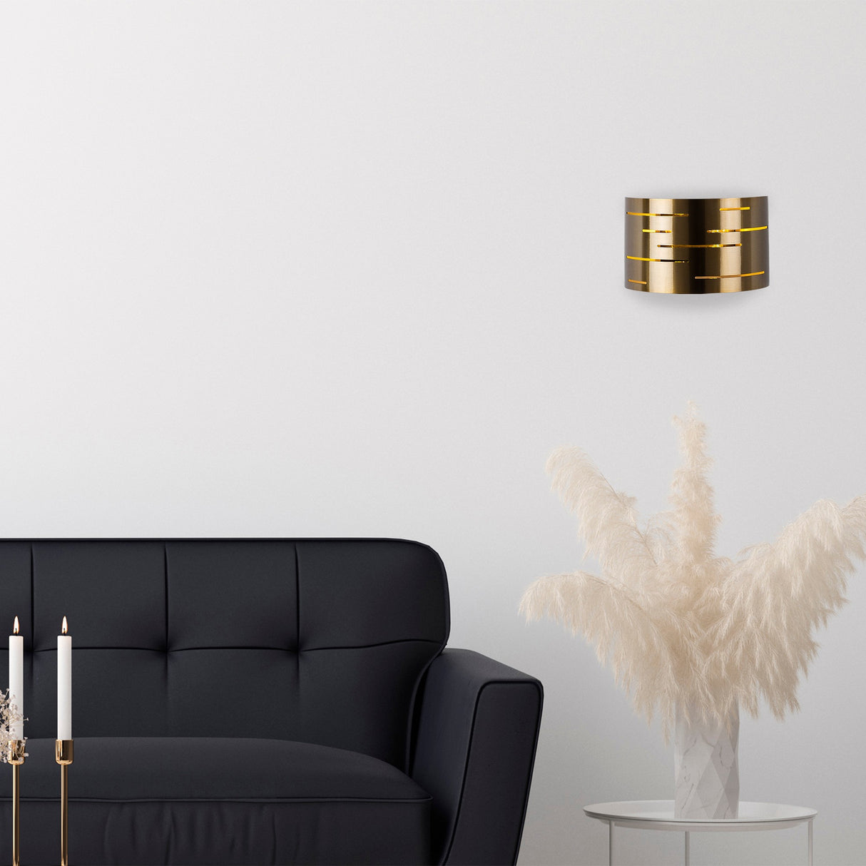 Wandlampen - Wandlamp 1 - lichts Bronskleurig Metaal Mesa - Dimehouse