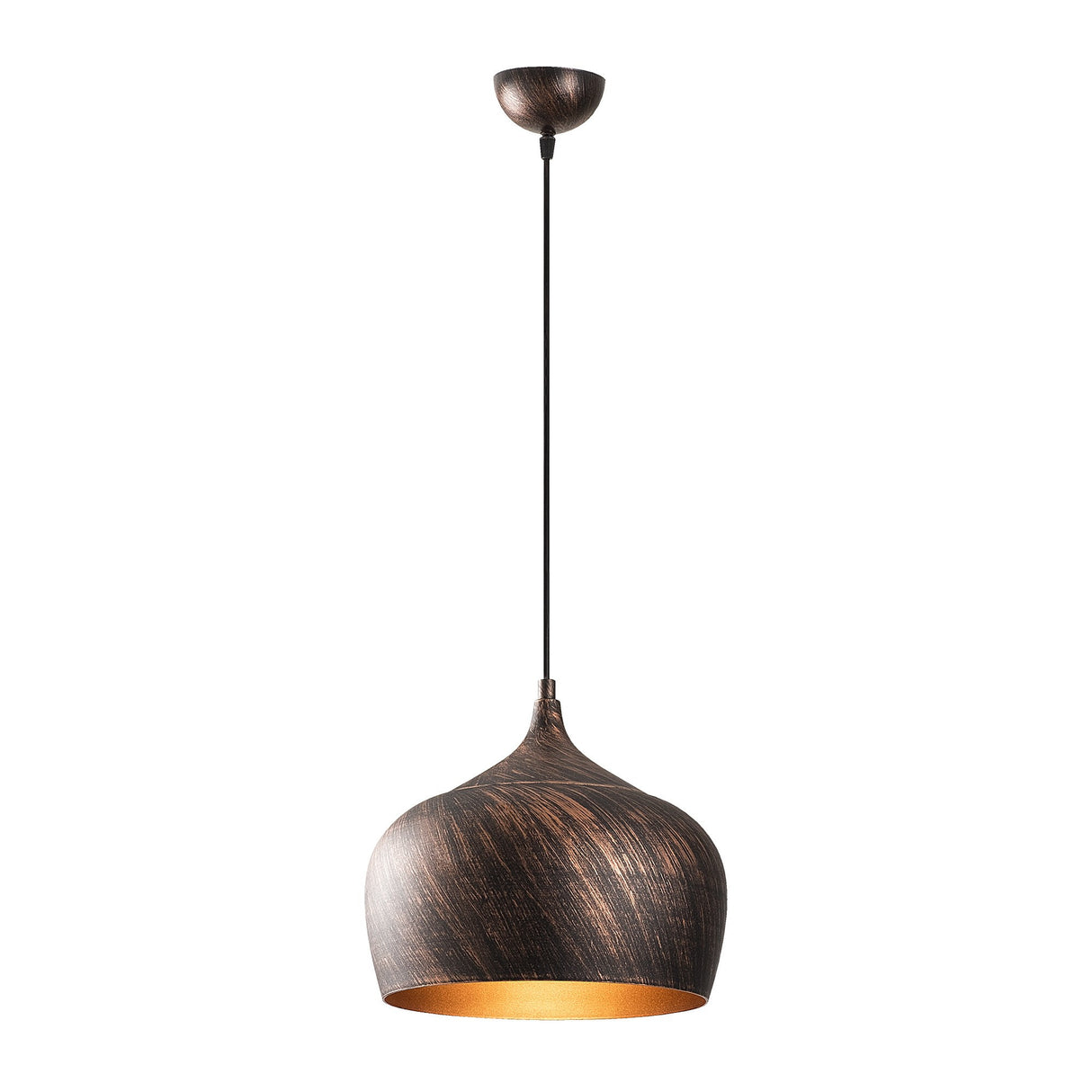 Copper-colored Metal Pendant Lamp Forge 