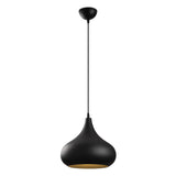 Hanglampen - Hanglamp Zwart Goud Metaal Forge - Dimehouse