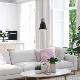 Pendant Lamp Black Nickel Metal Velora 