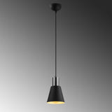 Pendant Lamp Black Nickel Metal Velora 