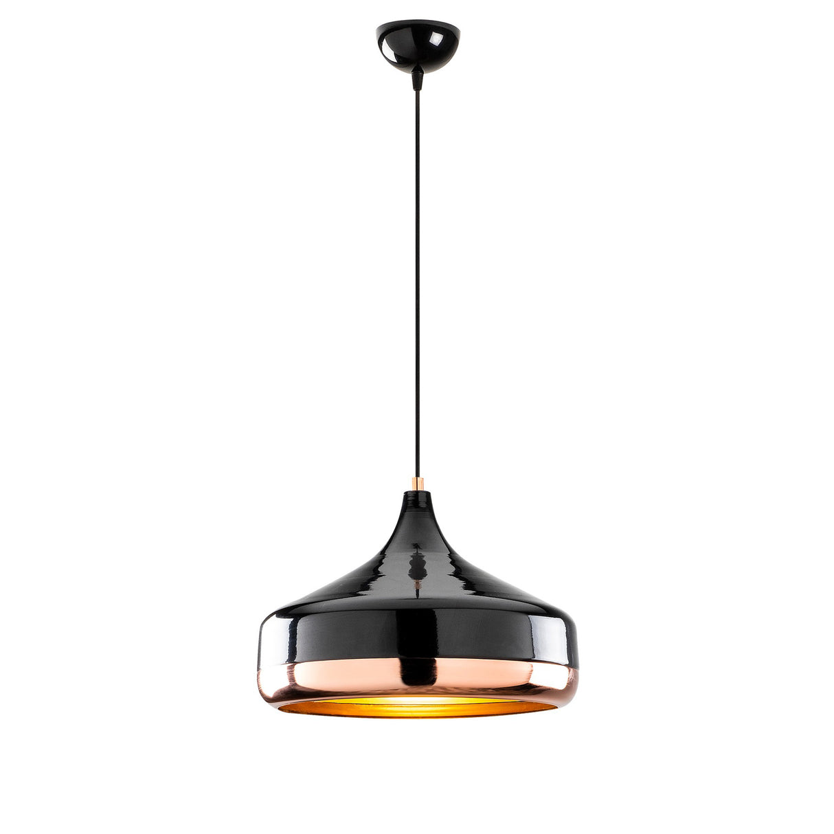 Pendant lamp 1-light Black Copper Metal Grip 