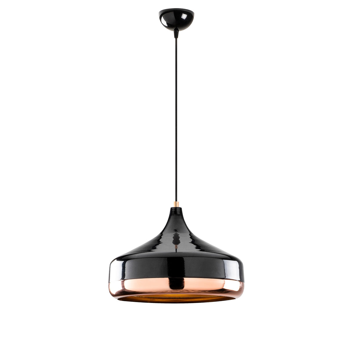 Pendant lamp 1-light Black Copper Metal Grip 
