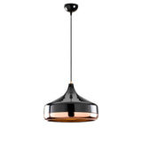 Pendant lamp 1-light Black Copper Metal Grip 