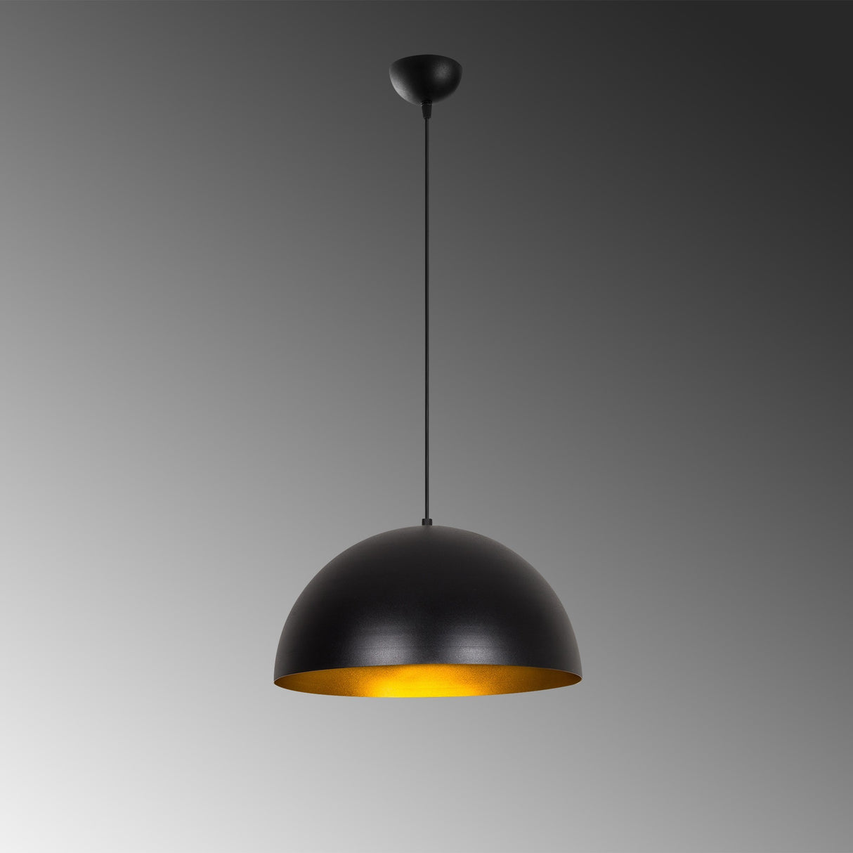 Pendant lamp 40 cm Black Gold Metal Echelon 
