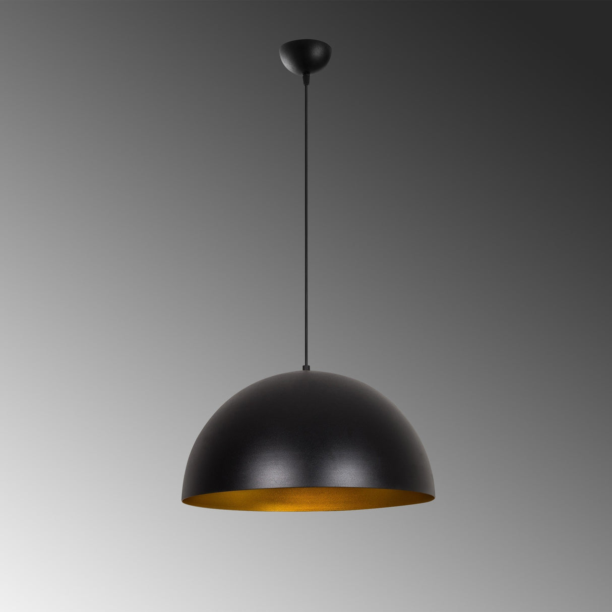 Pendant lamp 50 cm Black Gold Metal Echelon 