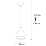 Hanglampen - Hanglamp 1 - lichts Zwart Koper Rond Metaal Grip - Dimehouse