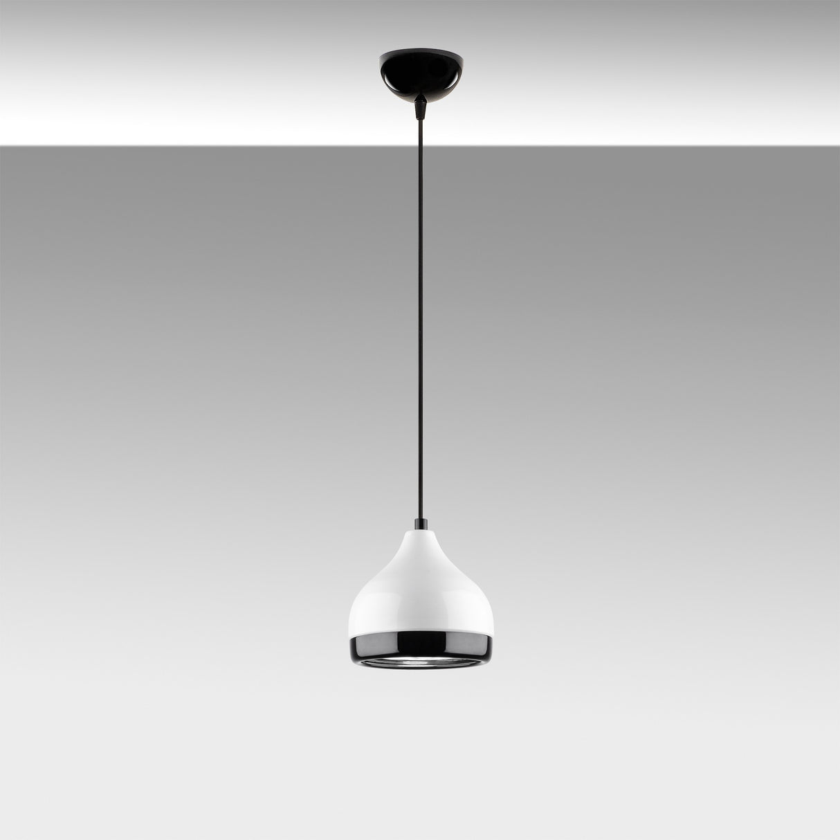 Hanglampen - Hanglamp 1 - lichts Wit Metaal Grip - Dimehouse