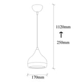 Hanglampen - Hanglamp 1 - lichts Wit Metaal Grip - Dimehouse