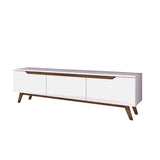 TV Furniture Osiris White Dark Walnut Melamine 180x48.6x35 cm