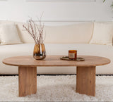 Oval Coffee Table Atlantic Pinewood look Sabla - 119x60 