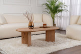 Oval Coffee Table Atlantic Pinewood look Sabla - 119x60 