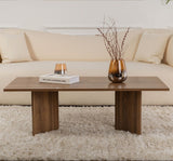Rectangular Coffee Table Siban Walnut look - 119x60 cm 