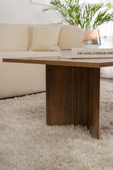 Rectangular Coffee Table Siban Walnut look - 119x60 cm 