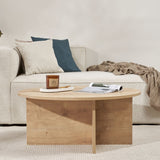 Round coffee table Dakota oak melamine 90x90x40 cm 