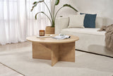 Round coffee table Dakota oak melamine 90x90x40 cm 