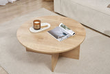 Round coffee table Dakota oak melamine 90x90x40 cm 