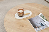 Round coffee table Dakota oak melamine 90x90x40 cm 