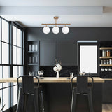 Hanglampen - Hanglamp 3 - lichts Bronskleurig Metaal - Dimehouse