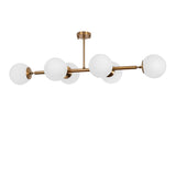 Pendant lamp 6-light Bronze-colored Glass Radiance 