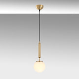 Pendant lamp 1-light Gold Glass Cascade 
