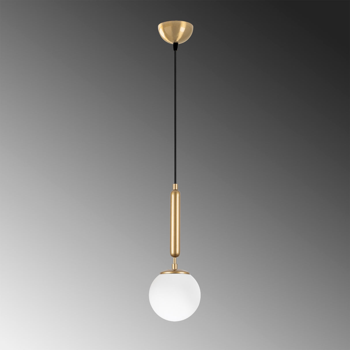 Pendant lamp 1-light Gold Glass Cascade 